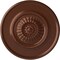 Ekena Millwork Large Floral Ceiling Medallion, Hand-Painted Copper Penny, 41 1/8"OD x 2 1/2"P CM41FLCPS - alternate 1